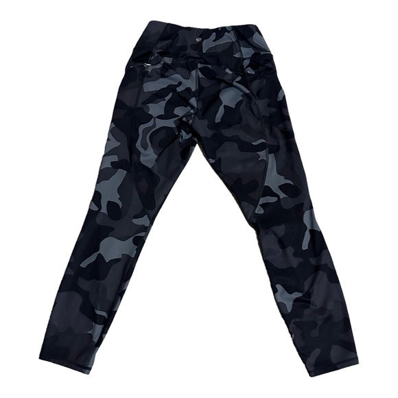 Athleta Leggings Women Size S (26x26) Camouflage Pants Zipper Back Pockets Gray - Picture 2 of 7